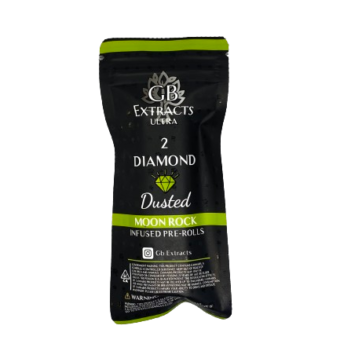 Diamond Dusted Moonrock Infused 2 Pre Rolls Melon