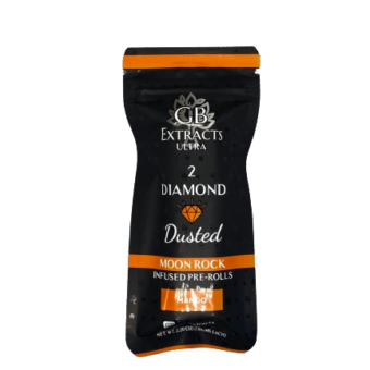 Diamond Dusted Moonrock Infused 2 Pre Rolls Mango
