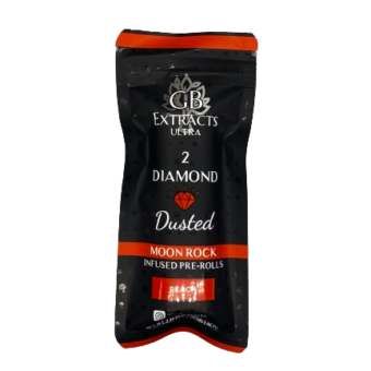 Diamond Dusted Moonrock Infused 2 Pre Rolls Peach
