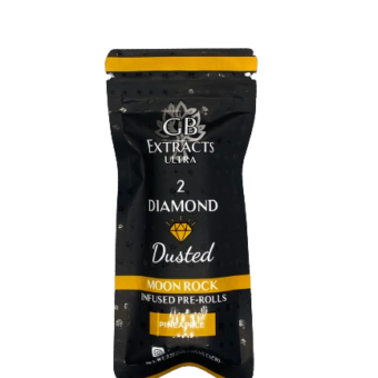 Diamond Dusted Moonrock Infused 2 Pre Rolls Pineapple