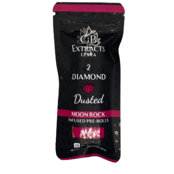 Diamond Dusted Moonrock Infused 2 Pre Rolls Grape