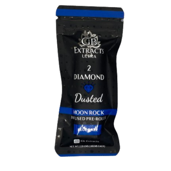 Diamond Dusted Moonrock Infused 2 Pre Rolls Blue Raz