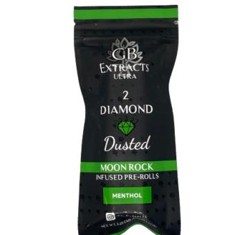 Menthol Diamond Dusted Moonrock Infused 2 Pre Rolls