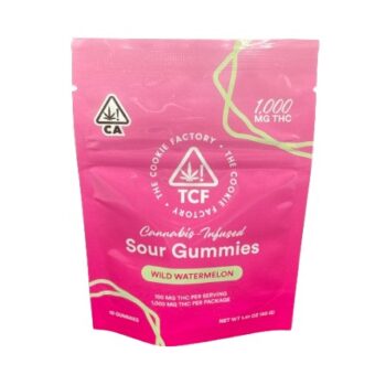 Wild Watermelon Sour Gummies – The Cookie Factory 1000 & 350mg