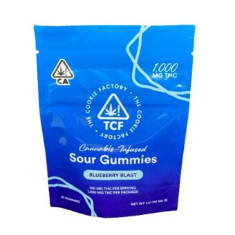 Blueberry Blast Sour Gummies – The Cookie Factory 1000 & 350mg