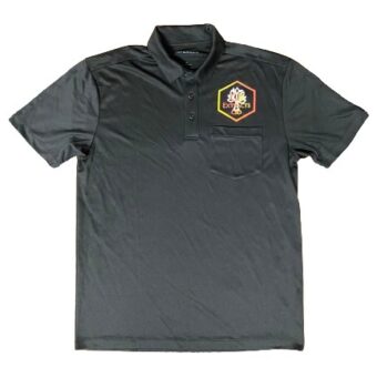 Black Polo Shirt – Front Pocket – S, M, L, XL