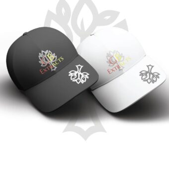 HAT Flexfit BLK Color Sm/ML White Snap Back