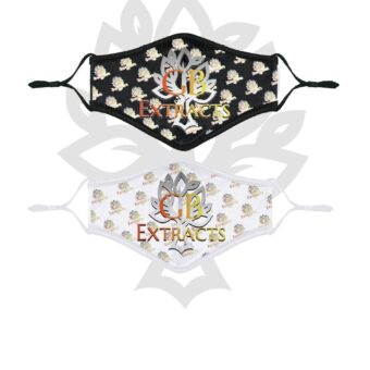 Logo Face Masks BLK/White 1