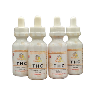 2000mg THC Broad Spectrum Tincture 4 Flavors