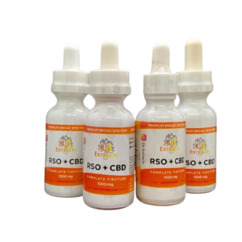 1000mg RSO + CBD Tincture 4 Flavors