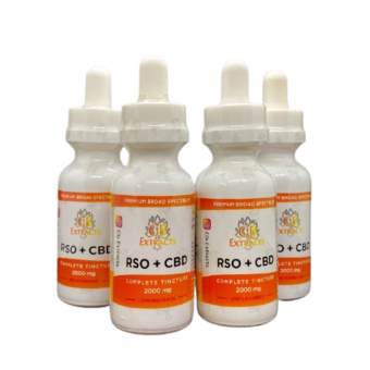 2000mg RSO + CBD Tincture 4 Flavors