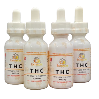 1000mg THC Broad Spectrum Tincture 4 Flavors