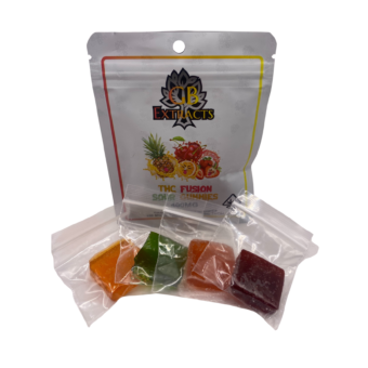 GB Extracts THC Fusion Sour Gummies – 400MG